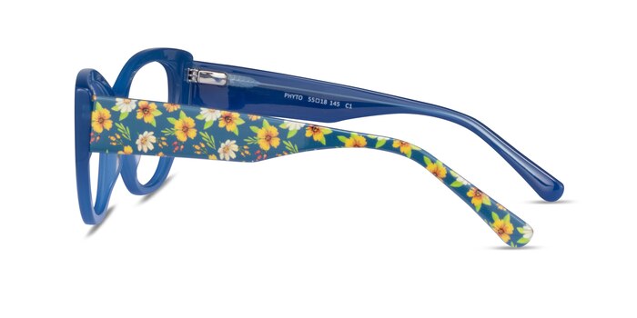 Phyto Blue Floral Acetate Eyeglass Frames from EyeBuyDirect