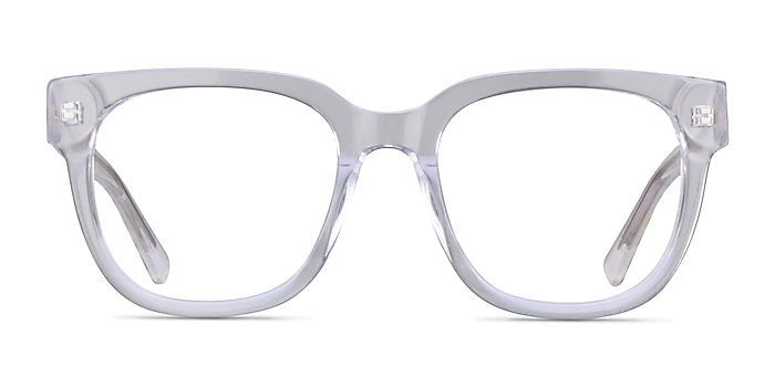 Snapdragon Clear Floral Acetate Eyeglass Frames from EyeBuyDirect