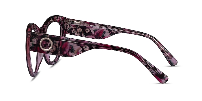 Angelica Red Floral Acetate Eyeglass Frames from EyeBuyDirect