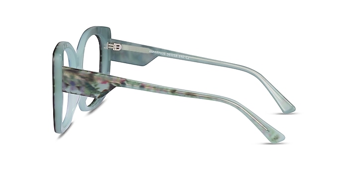 Amaryllis Green Floral Green Acetate Eyeglass Frames from EyeBuyDirect