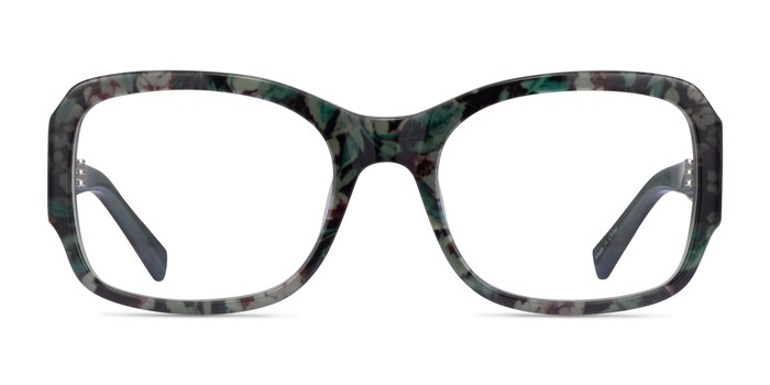 Viola Green Floral Acetate Eyeglass Frames from EyeBuyDirect