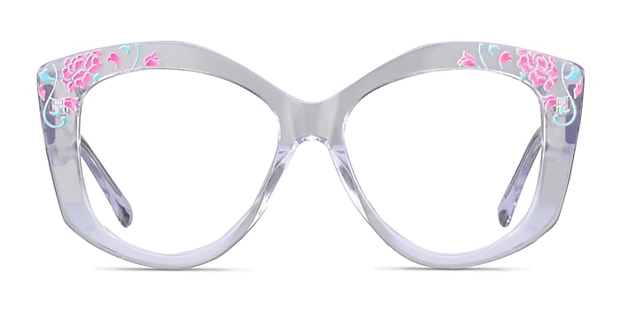 Petalis Clear Floral Acetate Eyeglass Frames from EyeBuyDirect