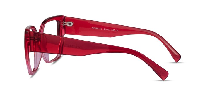 Pierrette Clear Pink Plastique Montures de lunettes de vue d'EyeBuyDirect