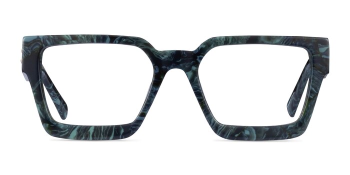 Hestia Green Floral Acétate Montures de lunettes de vue d'EyeBuyDirect