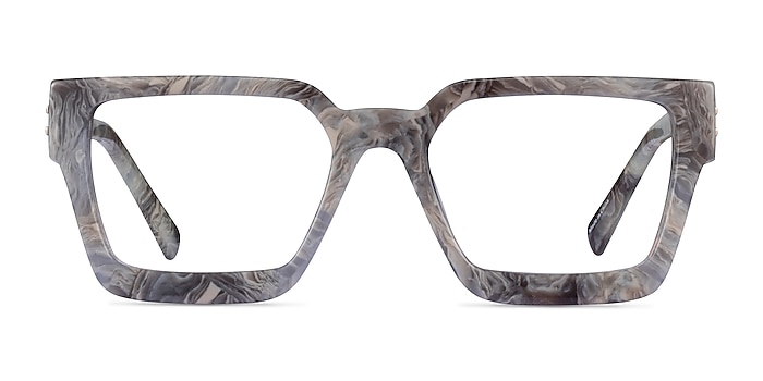 Hestia Gray Floral Acetate Eyeglass Frames from EyeBuyDirect