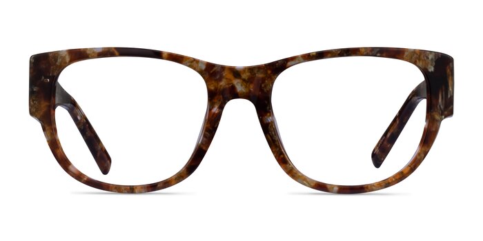Aine Brown Floral Acétate Montures de lunettes de vue d'EyeBuyDirect