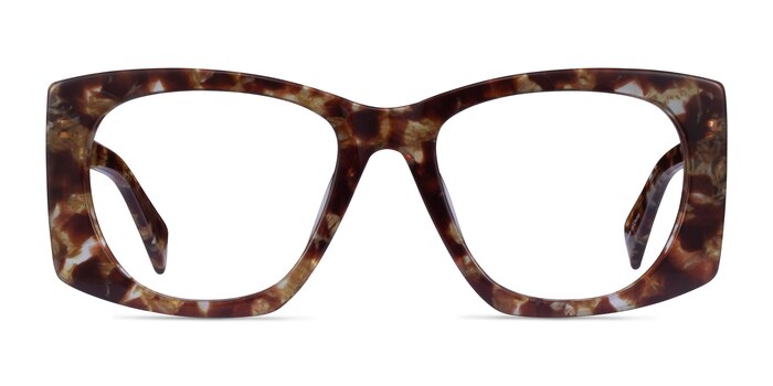 Valencia Brun Acétate Montures de lunettes de vue d'EyeBuyDirect