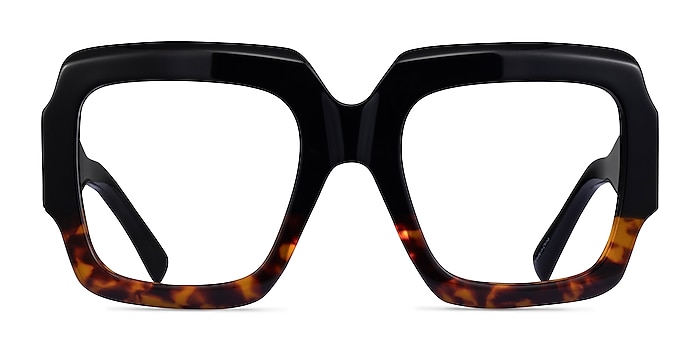 Fira Black Tortoise Acetate Eyeglass Frames from EyeBuyDirect