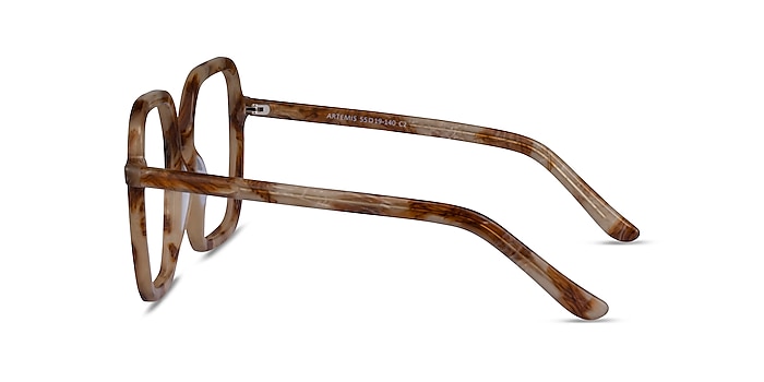Artemis Brown Striped Acetate Eyeglass Frames from EyeBuyDirect