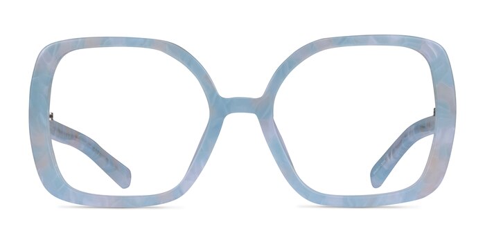 Irene Bleu pâle Acétate Montures de lunettes de vue d'EyeBuyDirect