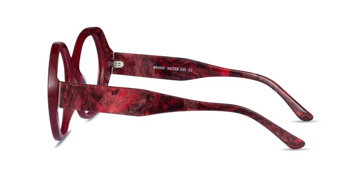 Brigid Rouge Acétate Montures de lunettes de vue d'EyeBuyDirect