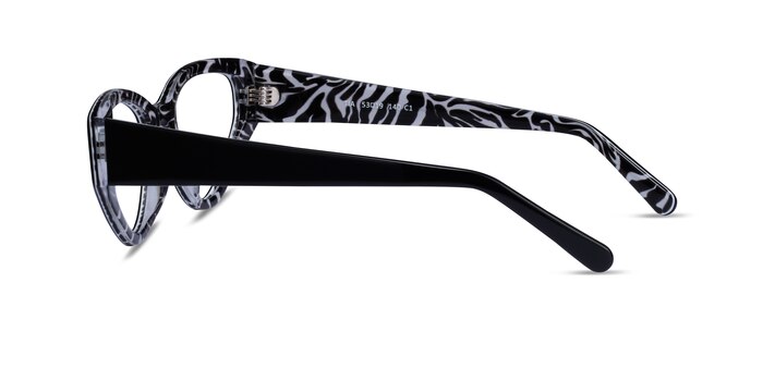 Tia Noir Acétate Montures de lunettes de vue d'EyeBuyDirect