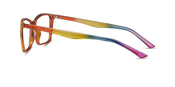 Sunbeam Orange Rainbow Plastic Eyeglass Frames from EyeBuyDirect