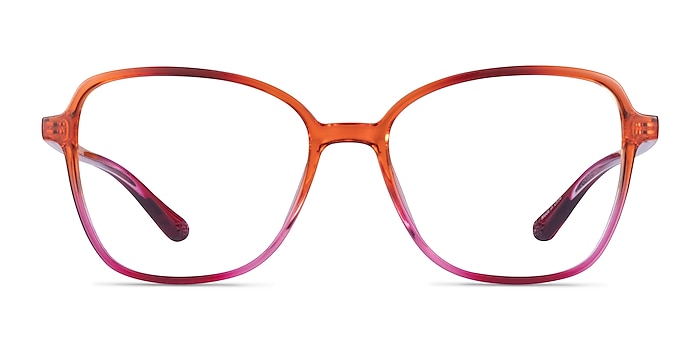 Stunning Pink Orange Metal Eyeglass Frames from EyeBuyDirect