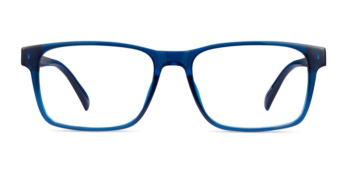 Beech Crystal Dark Blue Éco-responsable Montures de lunettes de vue d'EyeBuyDirect
