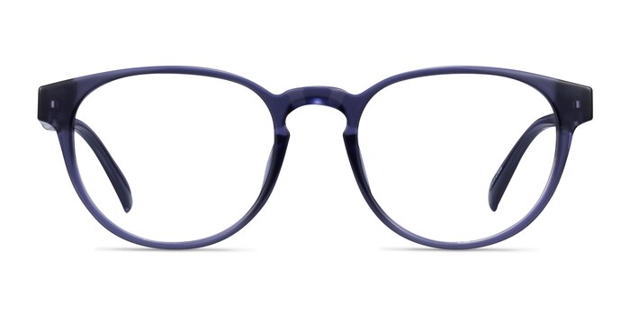 Hawthorne Crystal Dark Blue Éco-responsable Montures de lunettes de vue d'EyeBuyDirect