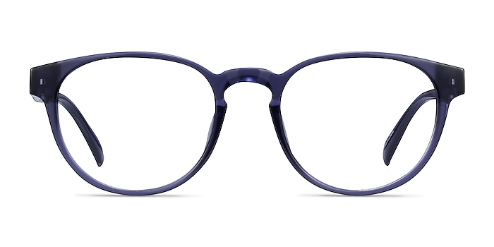 Hawthorne Crystal Dark Blue Plastic Eyeglass Frames from EyeBuyDirect