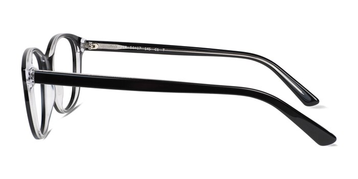 Piper Noir Acétate Montures de lunettes de vue d'EyeBuyDirect