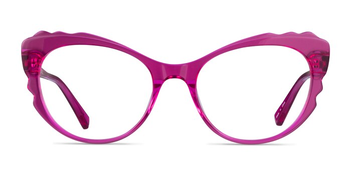 Cassis Violet Acétate Montures de lunettes de vue d'EyeBuyDirect