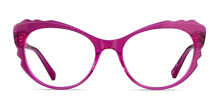 Cassis Purple Acetate Eyeglass Frames from EyeBuyDirect