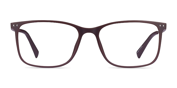 Ease Dark Brown Plastique Montures de lunettes de vue d'EyeBuyDirect