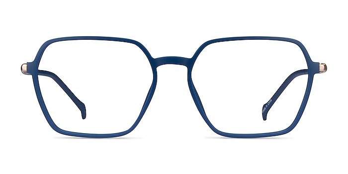 Tatsu Navy Plastic Eyeglass Frames from EyeBuyDirect