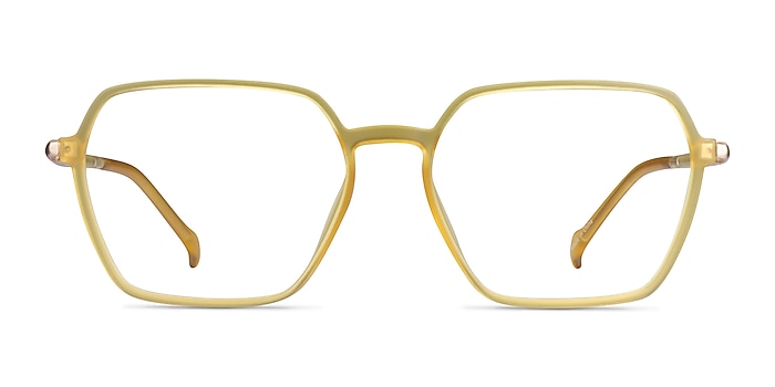 Tatsu Clear Yellow Plastic Eyeglass Frames from EyeBuyDirect