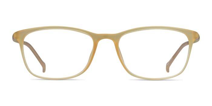 Unwind Clear Yellow Plastic Eyeglass Frames from EyeBuyDirect