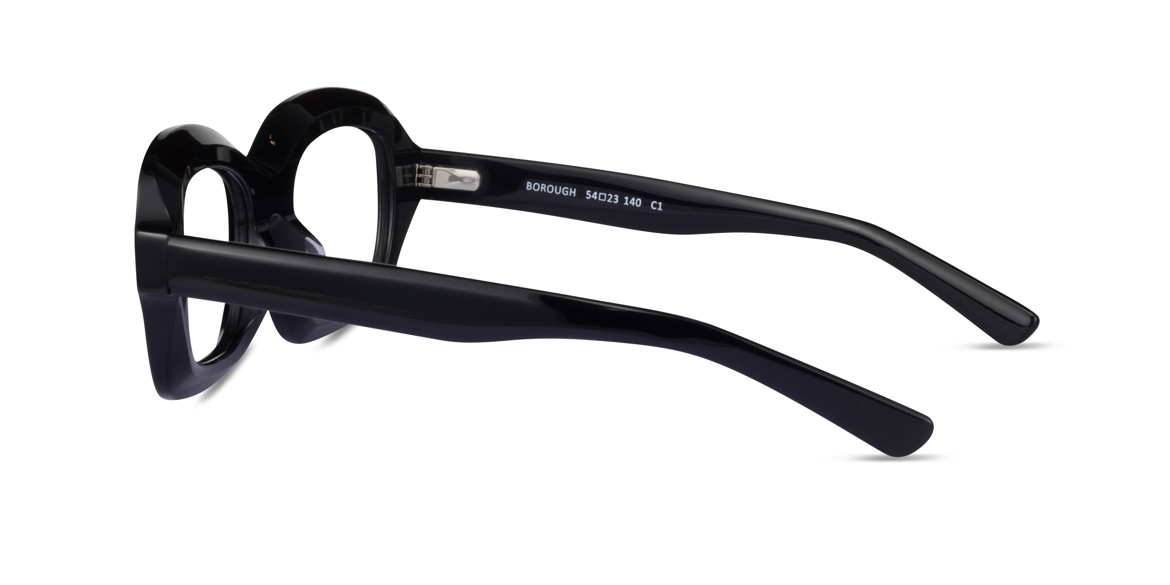 Borough Rectangle Black Full Rim Eyeglasses | Eyebuydirect