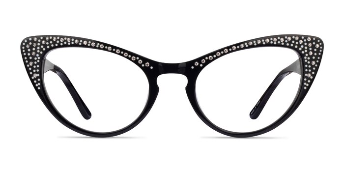 Abyssinian Noir Acétate Montures de lunettes de vue d'EyeBuyDirect