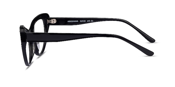 Abyssinian Black Acetate Eyeglass Frames from EyeBuyDirect