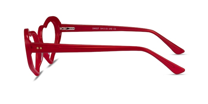 Sweet Milky Red Acétate Montures de lunettes de vue d'EyeBuyDirect