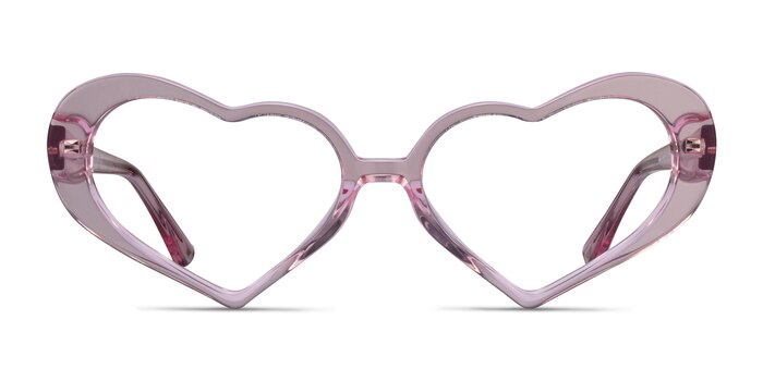 Sweet Crystal Pink Acétate Montures de lunettes de vue d'EyeBuyDirect