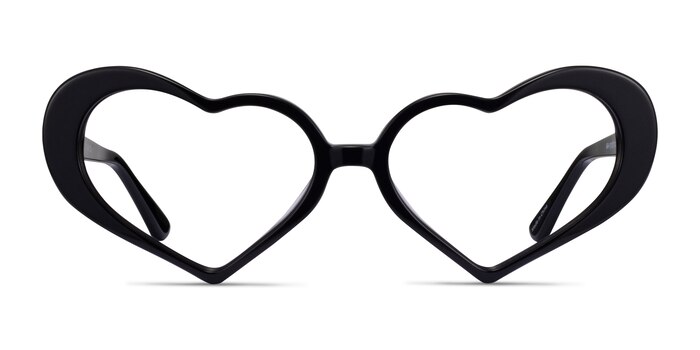 Sweet Noir Acétate Montures de lunettes de vue d'EyeBuyDirect