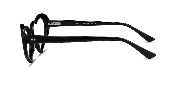 Sweet Black Acetate Eyeglass Frames from EyeBuyDirect