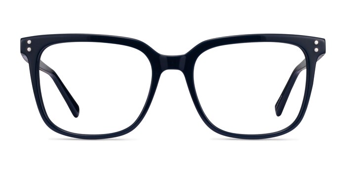 Amia Bleu marine  Acétate Montures de lunettes de vue d'EyeBuyDirect