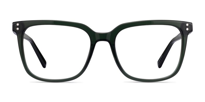 Amia Crystal Green Acétate Montures de lunettes de vue d'EyeBuyDirect