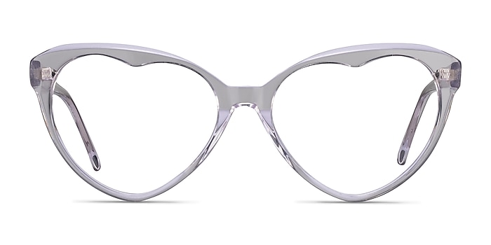 Cara Clear Crystal  Acetate Eyeglass Frames from EyeBuyDirect
