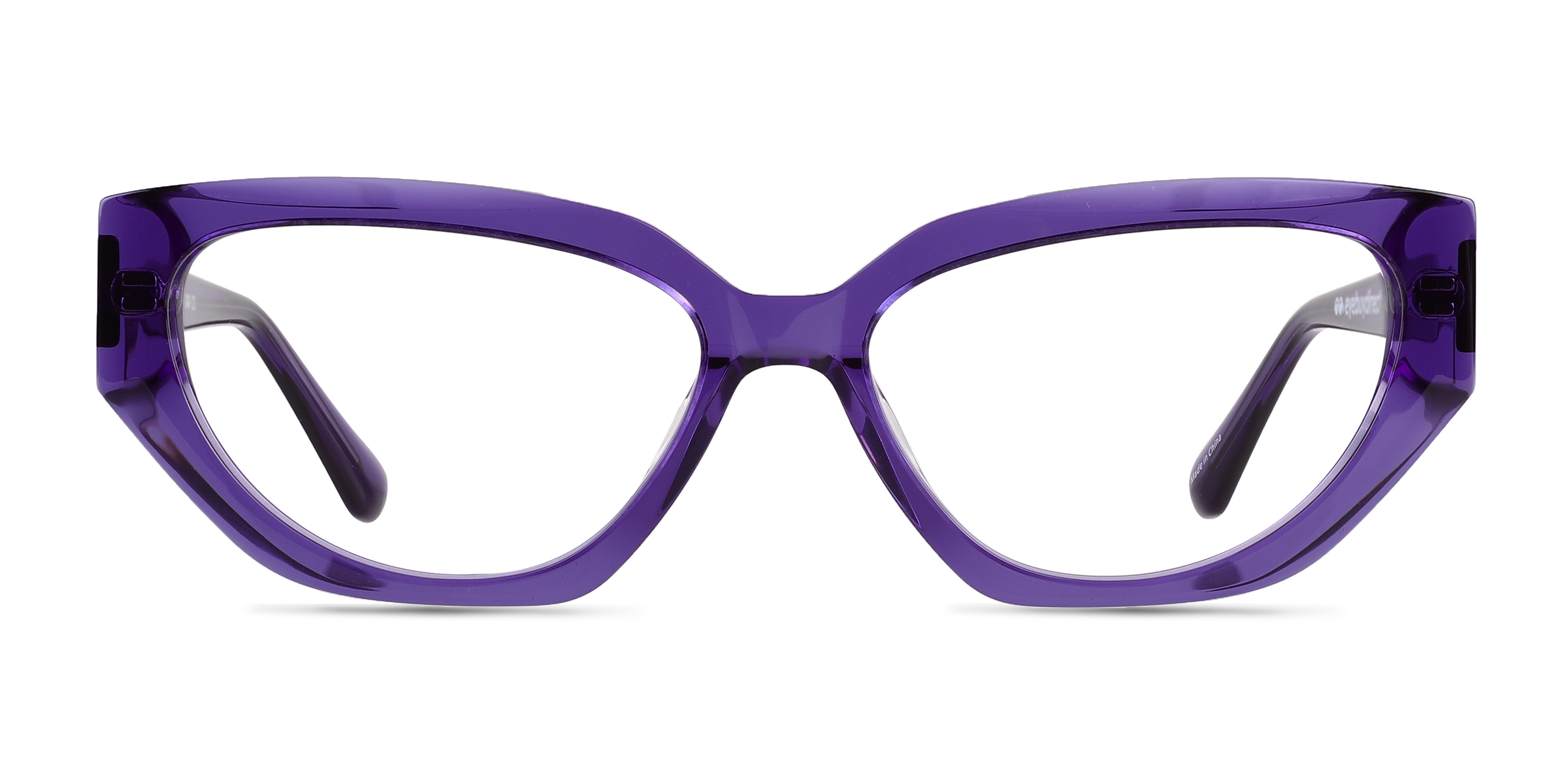 Faye Cat Eye Crystal Purple Glasses for Women | Eyebuydirect Canada