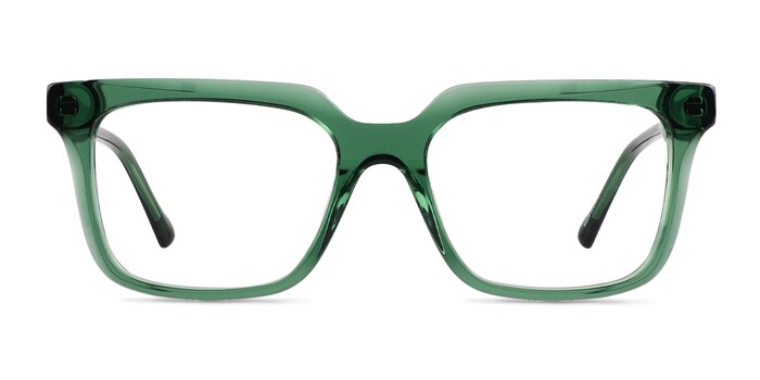 Sandie Crystal Green Acetate Eyeglass Frames from EyeBuyDirect