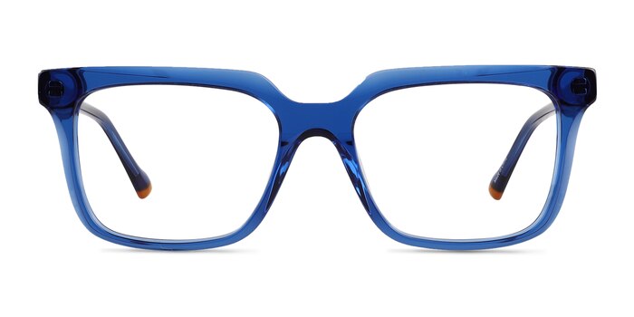 Sandie Crystal Dark Blue Acétate Montures de lunettes de vue d'EyeBuyDirect
