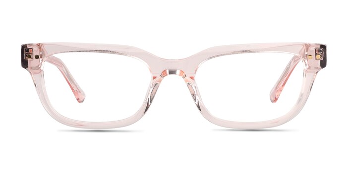 Liz Crystal Nude Acetate Eyeglass Frames from EyeBuyDirect