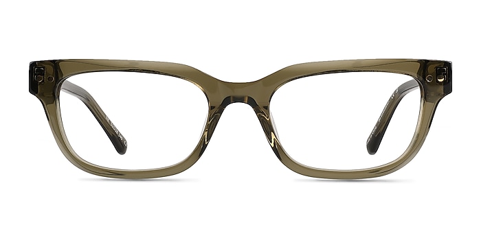 Liz Crystal Kahki Acetate Eyeglass Frames from EyeBuyDirect