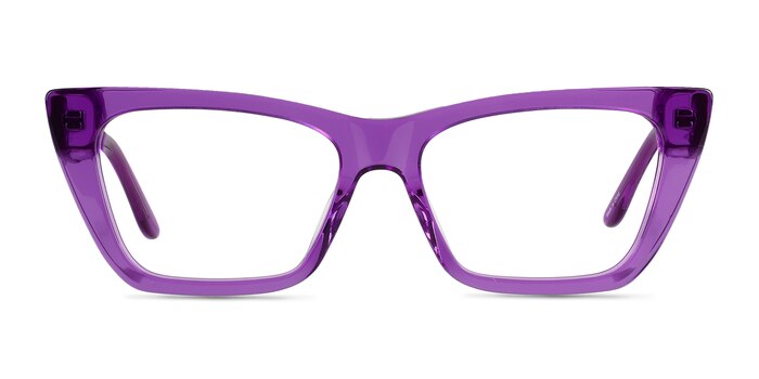 Celia Crystal Purple Acétate Montures de lunettes de vue d'EyeBuyDirect