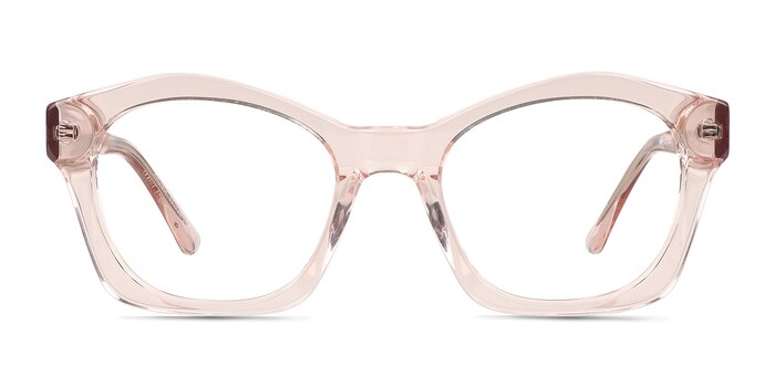 Aronia Crystal Light Pink Acetate Eyeglass Frames from EyeBuyDirect