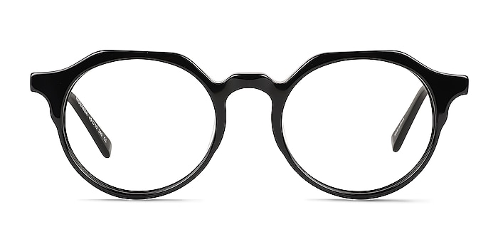 Monarda Black Acetate Eyeglass Frames from EyeBuyDirect
