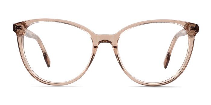Yarrow Crystal Nude Acétate Montures de lunettes de vue d'EyeBuyDirect