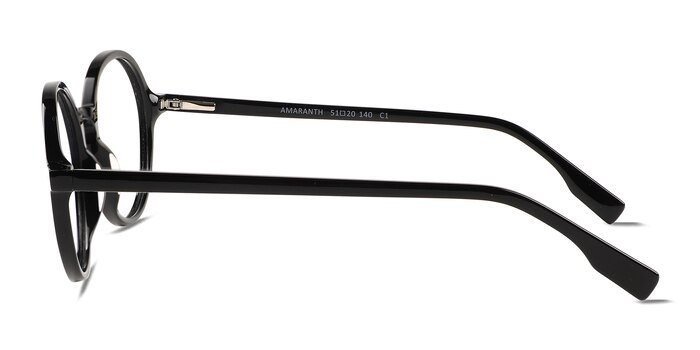 Amaranth Noir Acétate Montures de lunettes de vue d'EyeBuyDirect