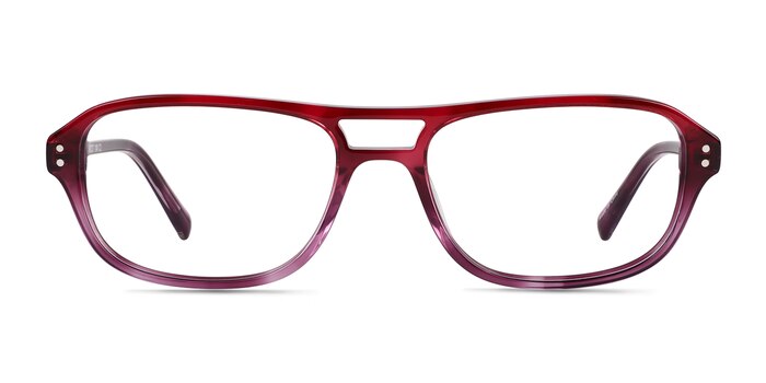 Cirrus Gradient Red Acetate Eyeglass Frames from EyeBuyDirect