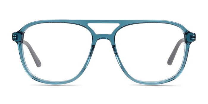 Zeal Shiny Crystal Green Acetate Eyeglass Frames from EyeBuyDirect